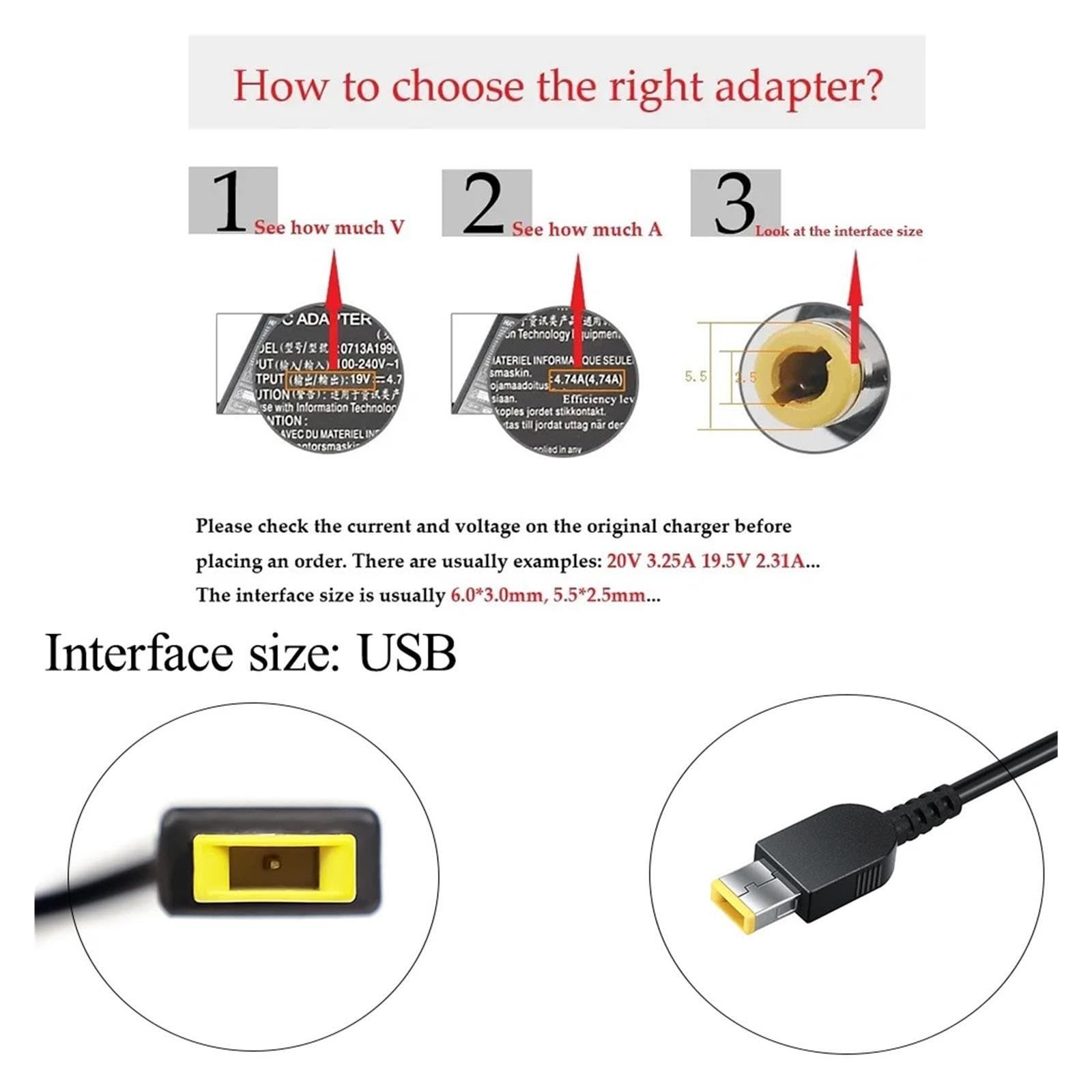 Cargador Adaptador USB Lap,Compatible con Lenovo R9000P R9000K Y9000K