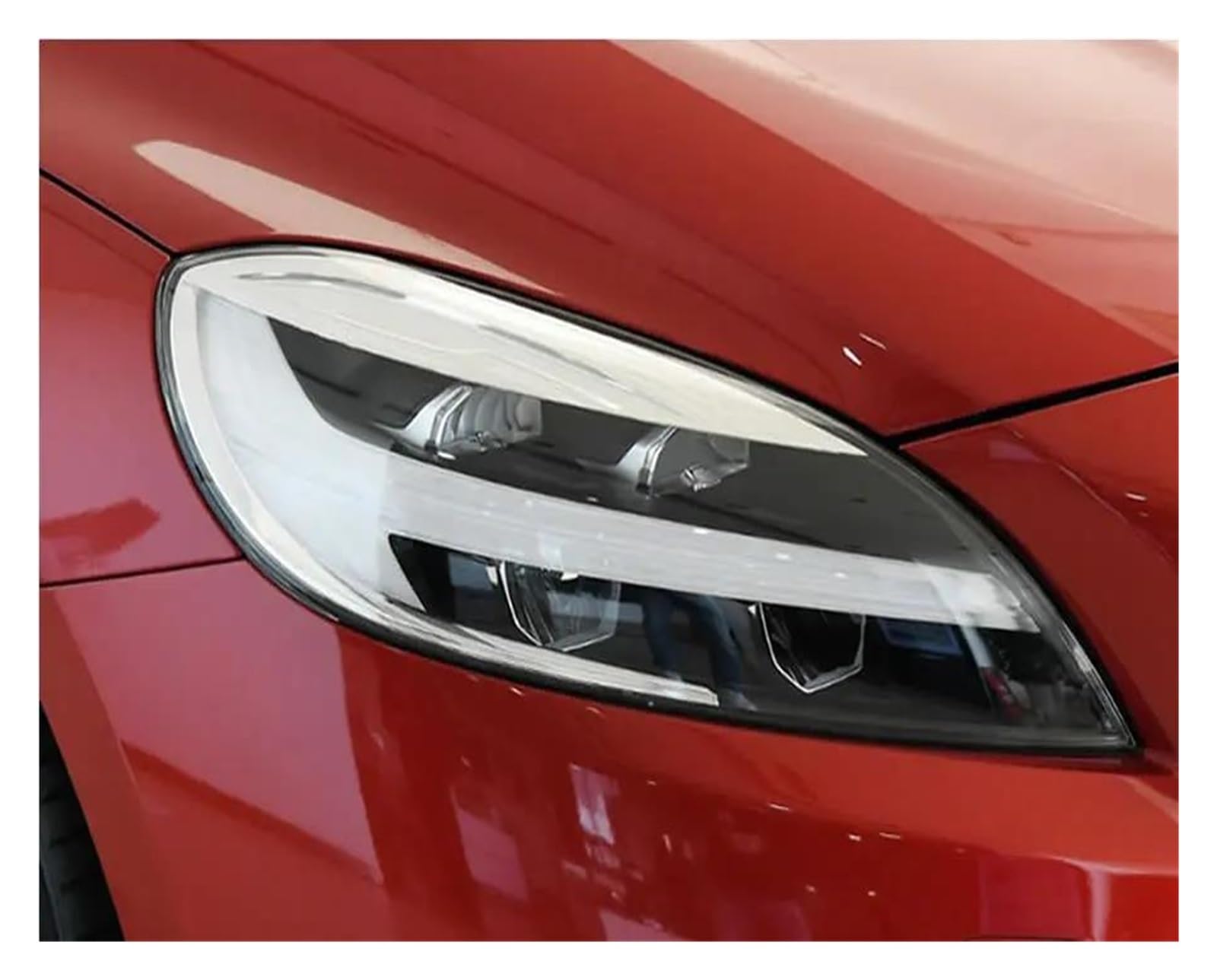 Coche Lámpara Cubierta Accesorios Coche Para Volvo Para V40 2013-2019 Pantalla Transparente Cubierta Faro Delantero Pantalla Lámpara Carcasa Faro Lente Plexiglás(Left and right)