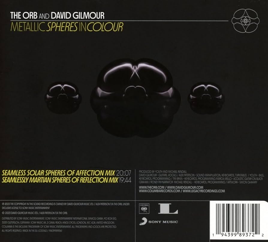 洋楽 The Orb,David Gilmour - llic Spheres The Orb and David