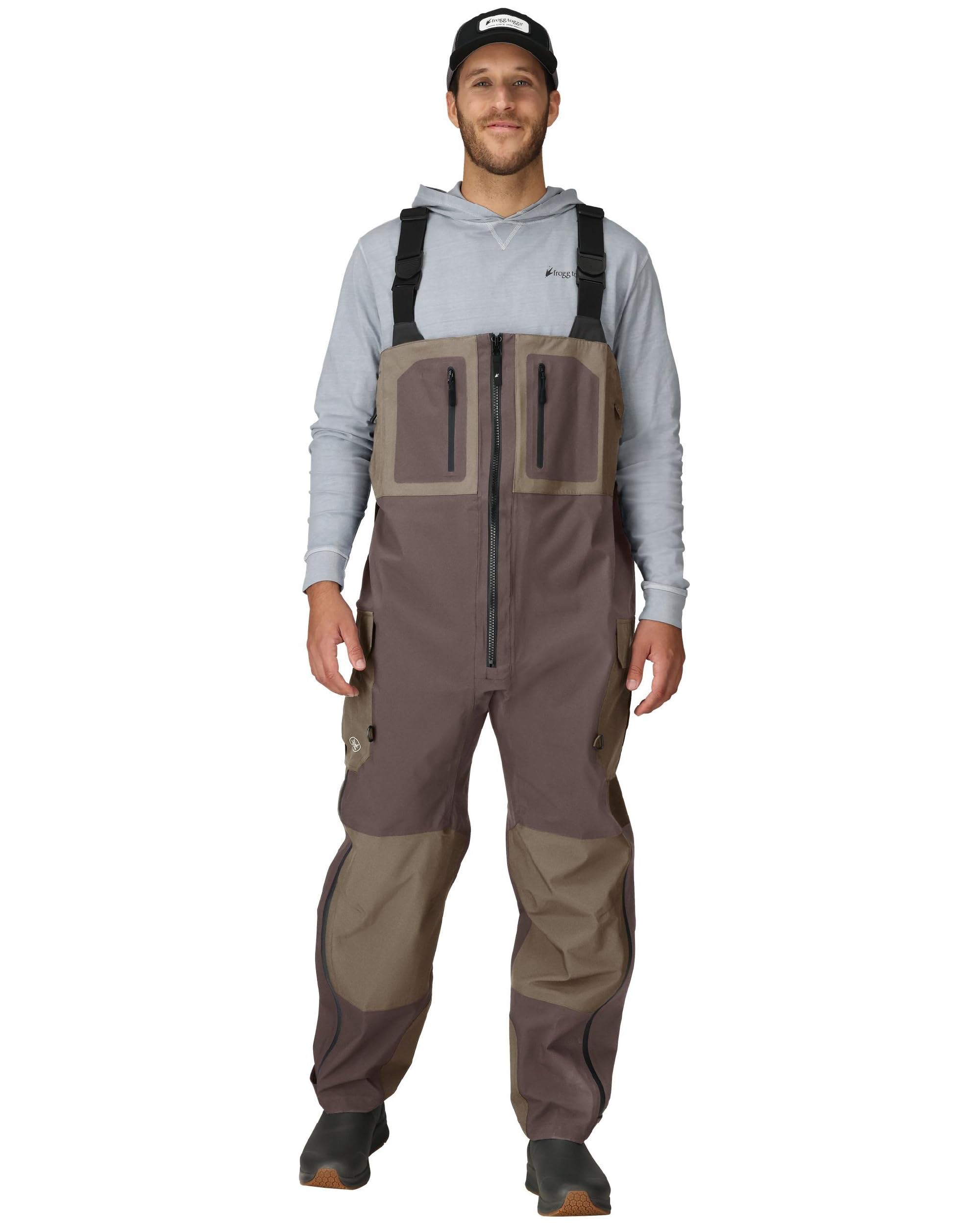FROGG TOGGS Men's Pilot II Guide Waterproof Breathable Rain Bib
