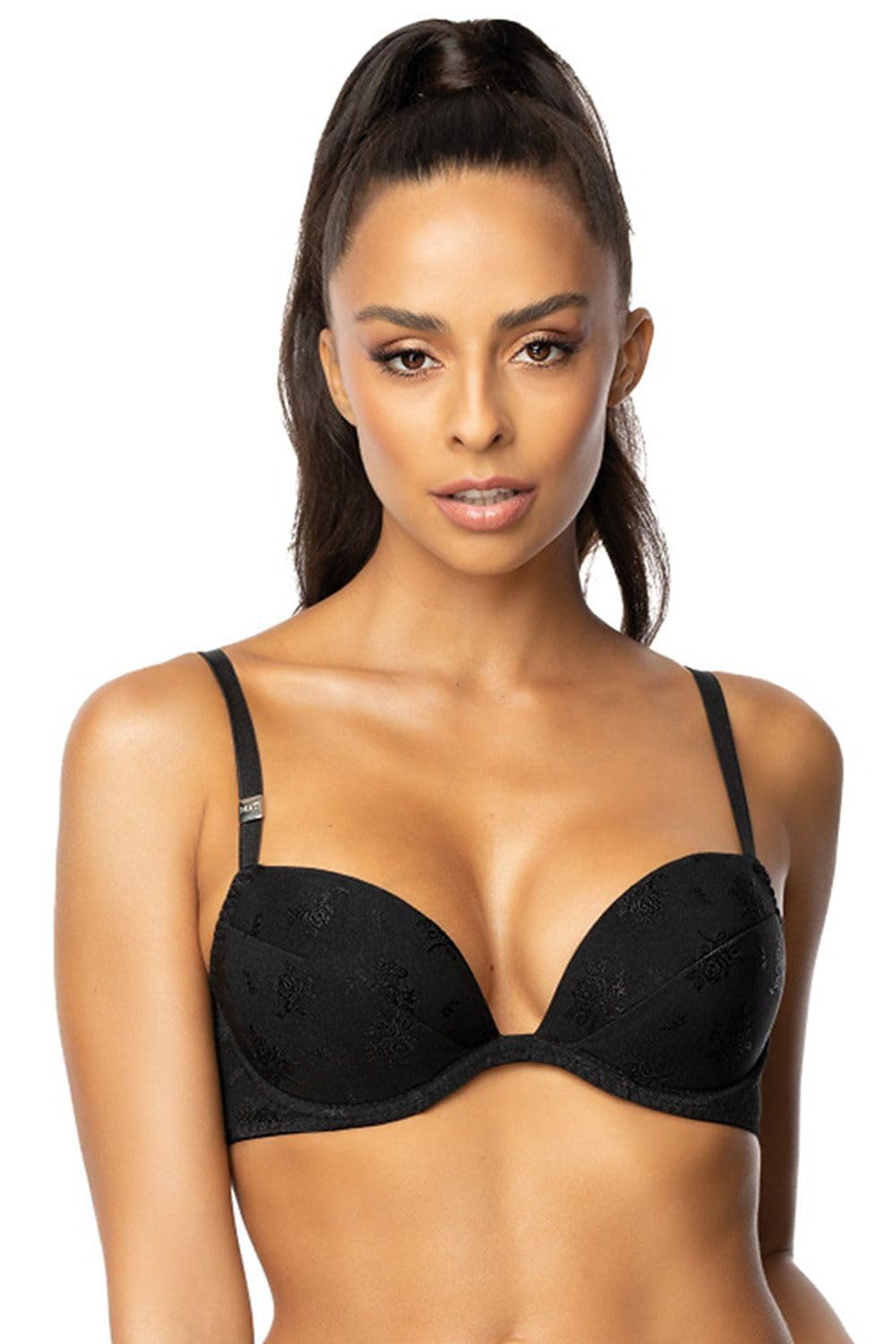 Mat Sujetador Push-Up con Aros 0200/1 Terrie, Negro,85D