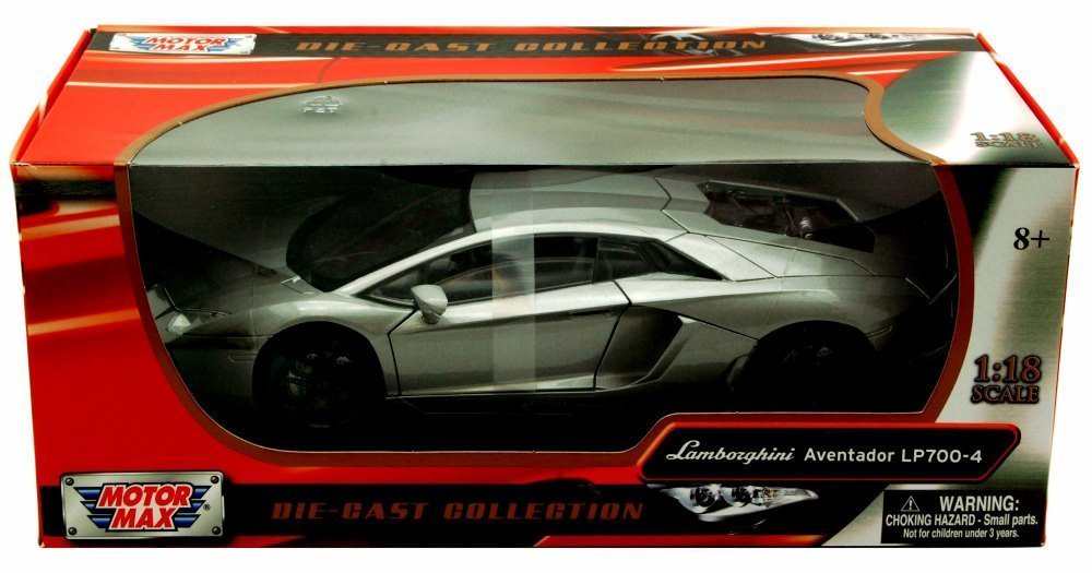 Lamborghini Aventador LP700-4 gris métallisé 1/18 Motormax