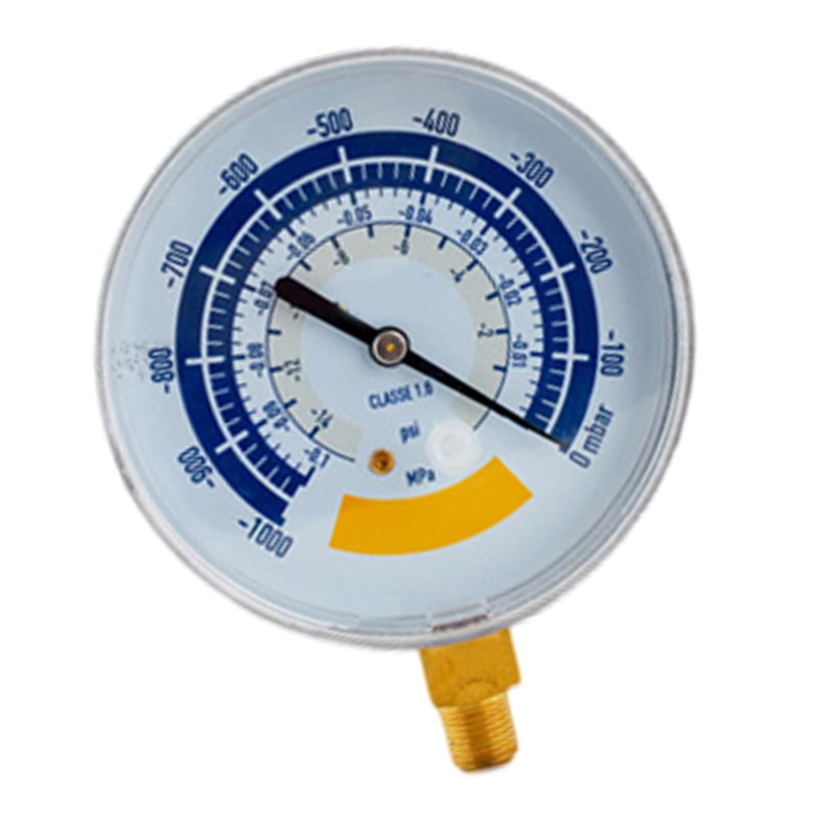 Pressure Gauge Accurate Air Gauge Instrument for Vacuum Pumps 0-1000mbar 1/8 Connector Vacuum Pressure