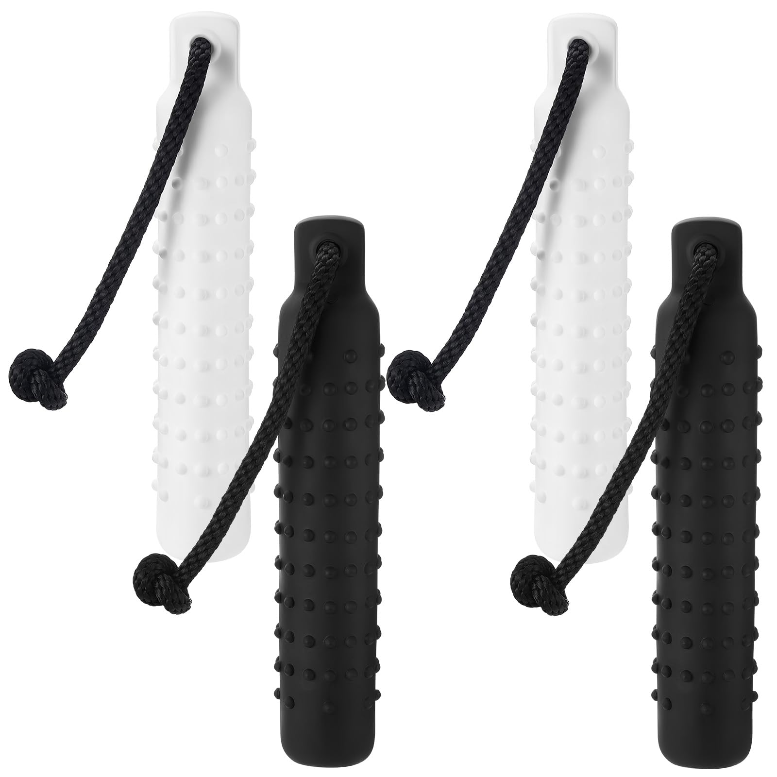 Blueweenly 4 Pcs Dog Bumper Toy for Water Retrieving Plastic Puppy Training Dummy Dog Float Toy Lightweight for Float on The Water Pool Outdoor