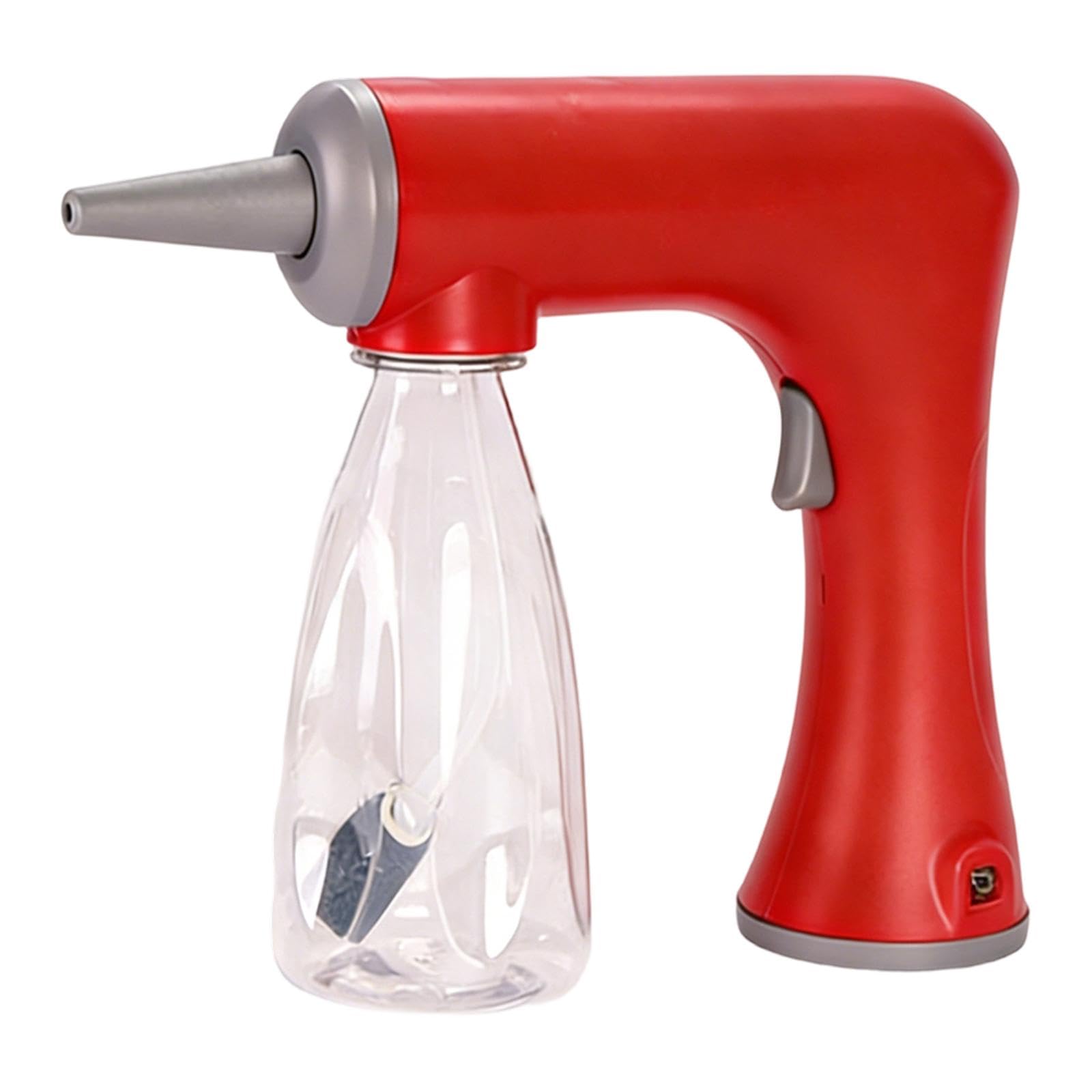 Elektrische Schaummaschine, Dauerwellengerät, Kabelloses, Wiederaufladbares Styling Zubehör Aus PP Material, Geeignet für Friseursalons, Rot