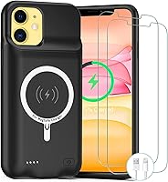 Vista 8 de Funda de batería para iPhone XR, carcasa de carga portátil recargable mejorada de 10000 mAh con carga inalámbrica compatible para iPhone XR