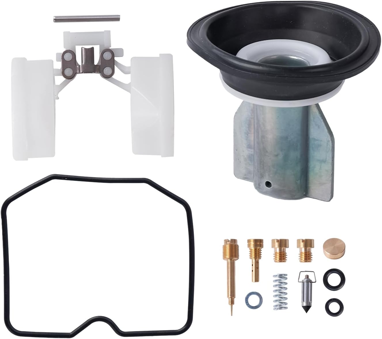 Fit for Kawasaki EN450 454 LTD 85-90 Carburetor Repair Kit with Plunger Diaphragm