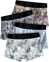 Men’s Premium Boxer Briefs Soft Stretch Cotton Trunks Breathable, Sweat Absorbent Comfortable Innerwear Mid-Rise Everyday Underwear for Men