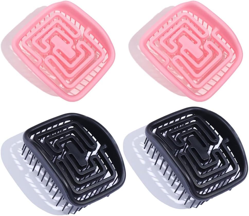 Shampoo Brush Hair Scalp Scrubber Massager Deep Cleaning Comb Scrub Brush Hollow Out with Long Hair Wet Dry Hair Cleaning Dandruff Removal Beard Shower Bath Men Women Pet
