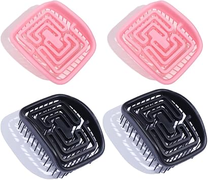 4 Pack Scalp Massager Shampoo Brush Hair Growth Flexible Scalp Scrubber Dandruff Cleaning Brush Hair Scalp Exfoliator for Hair Oil Serum Batana Oil Hair Loss Treatment Hydrating Conditioner