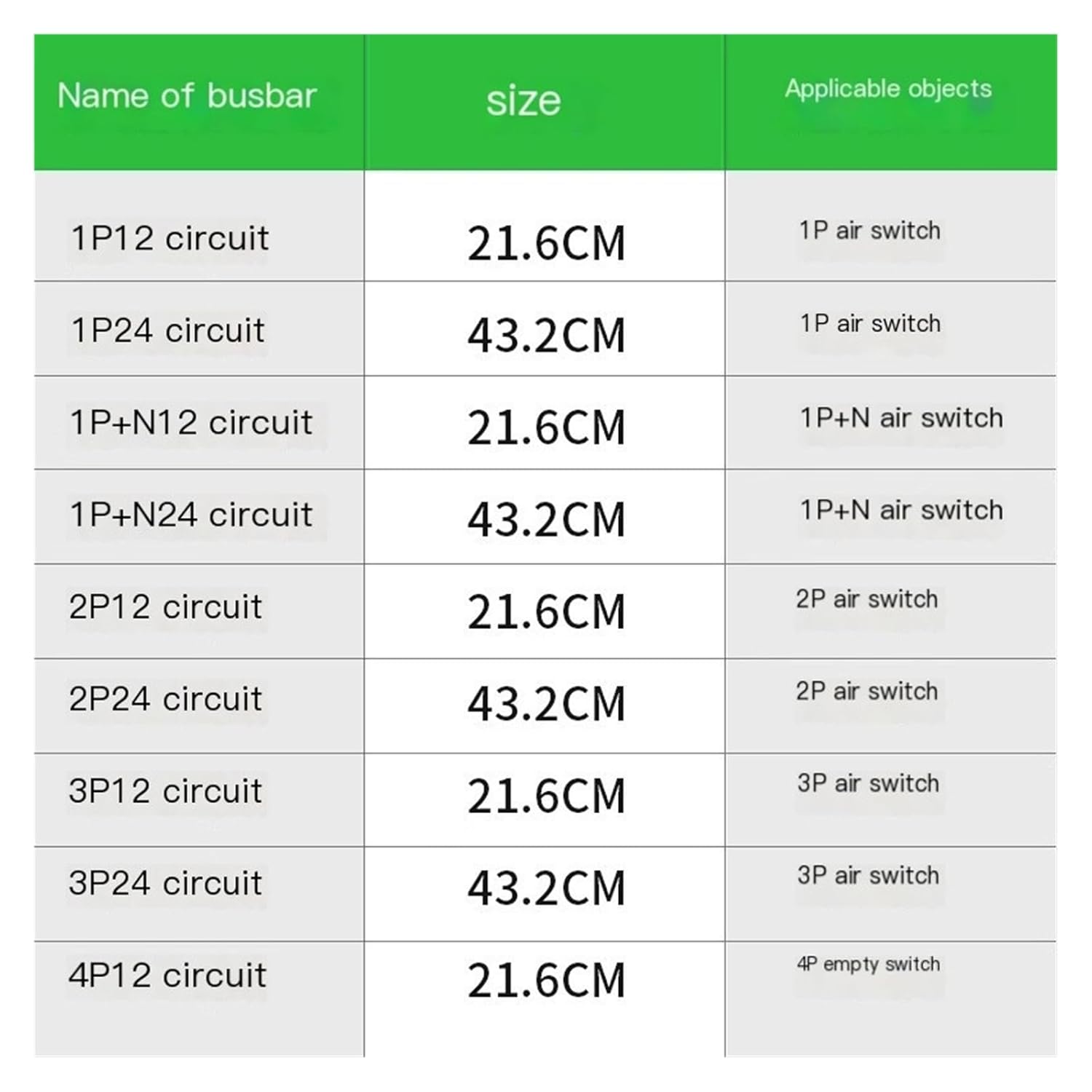 Copper 63A busbar 1P DPN 1P+N Empty Leakage Protection Circuit Breaker Connection Copper Terminal(A9HLDM04-4pcs)
