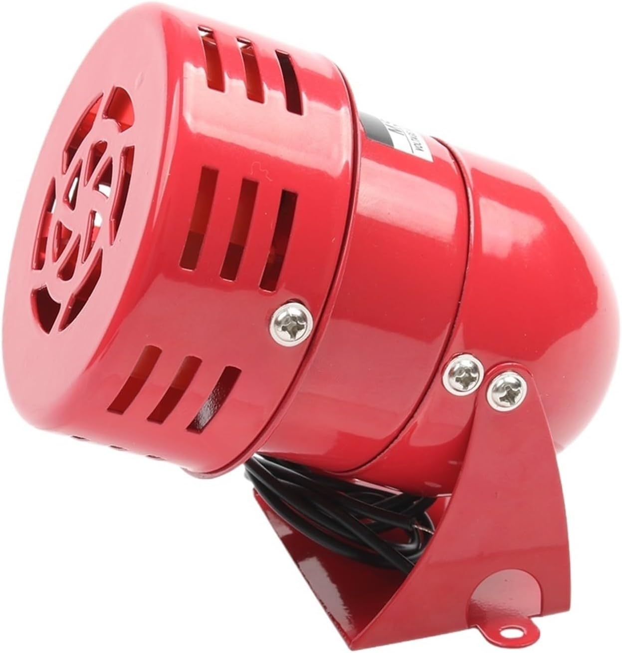 1pc 12V 24V 220V AC 110V AC Red Mini Metal Motor Siren Industrial Alarm Sound Electrical Guard Against Theft MS-190(AC 220V)