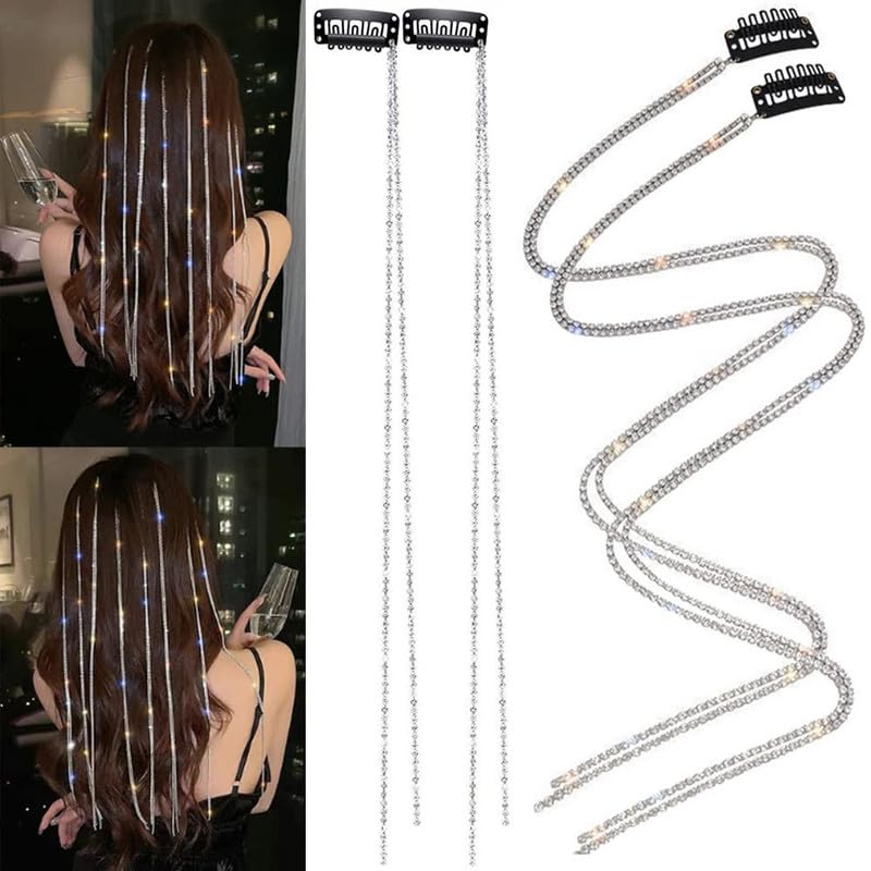 See full amazon price history chart for PABULUM 4 pcs Rhinestone Hair Chains Silver Crystal Punk Hair Clips Extensions Braided Hair Clip Tassel Bling Long Rhinestone Decorative for Women Girls Party Gift Accessories PABULUM 4 pcs Rhinestone Hair Chains Silver Crystal Punk Hair Clips Extensions Braided Hair Clip Tassel Bling Long Rhinestone Decorative for Women Girls Party Gift Accessories (B0CW1HMFKL) Amazon Price History, Amazon Price Tracker