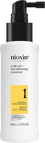 Nioxin Scalp + Hair Thickening Sistema 1 - Per Capelli Naturali con Assottigliamento Lieve - Shampoo, Balsamo,...