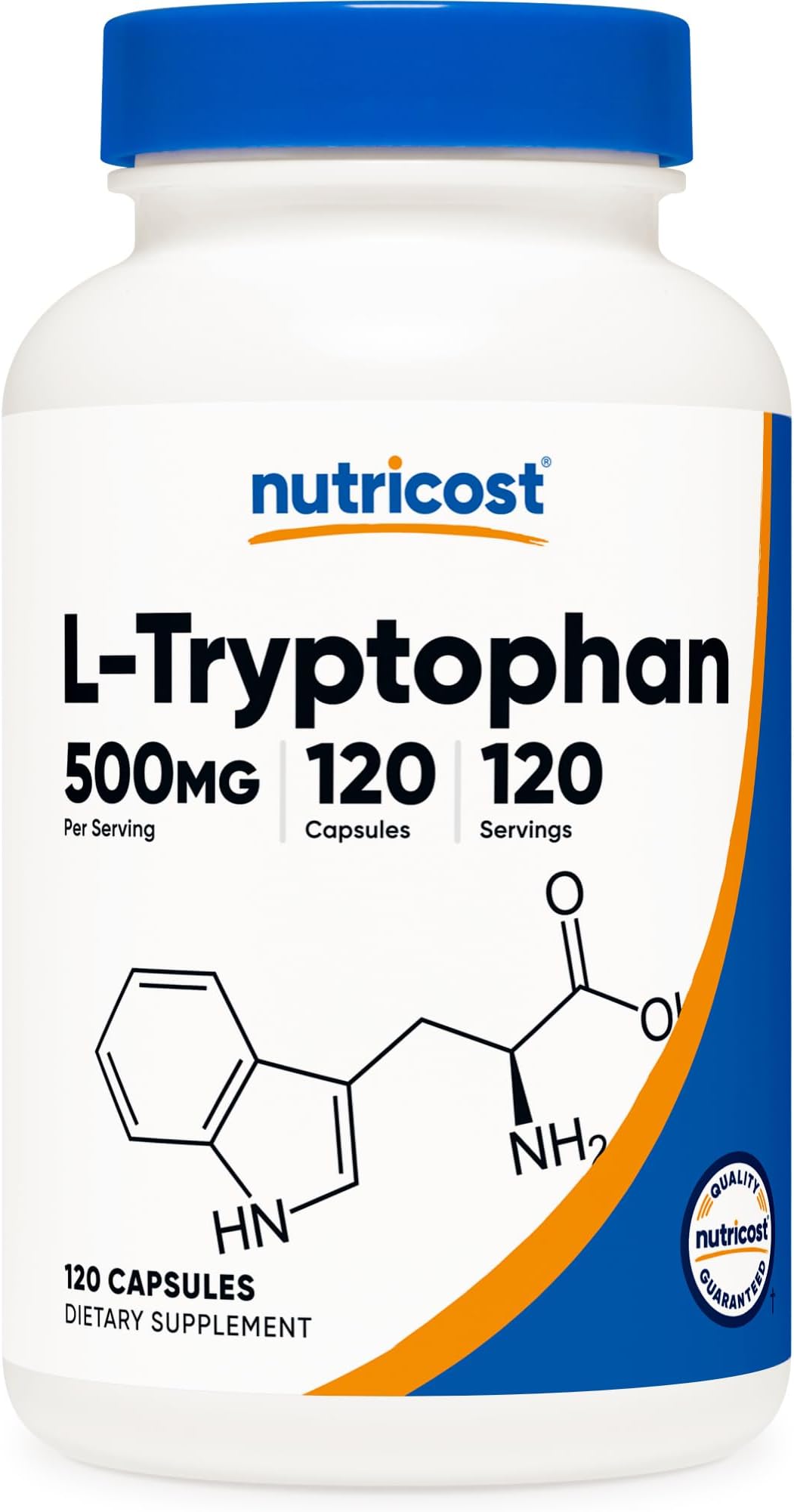 Nutricost L-Tryptophan 500Mg, 120 Capsules