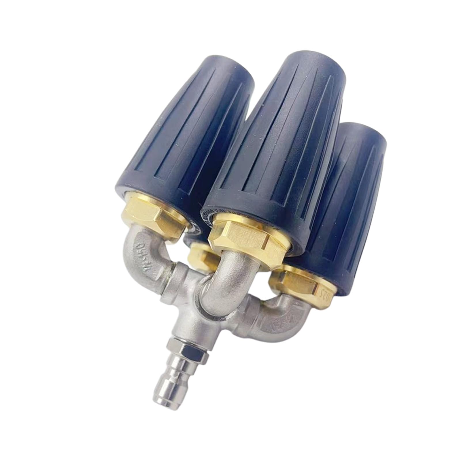 Industrial Grade 4 Way Brass Water Sprays Nozzle Washer Rotating Sprays for Construction Site Cleaning and Agricultural Use Industrial Pressure Washer Attachment