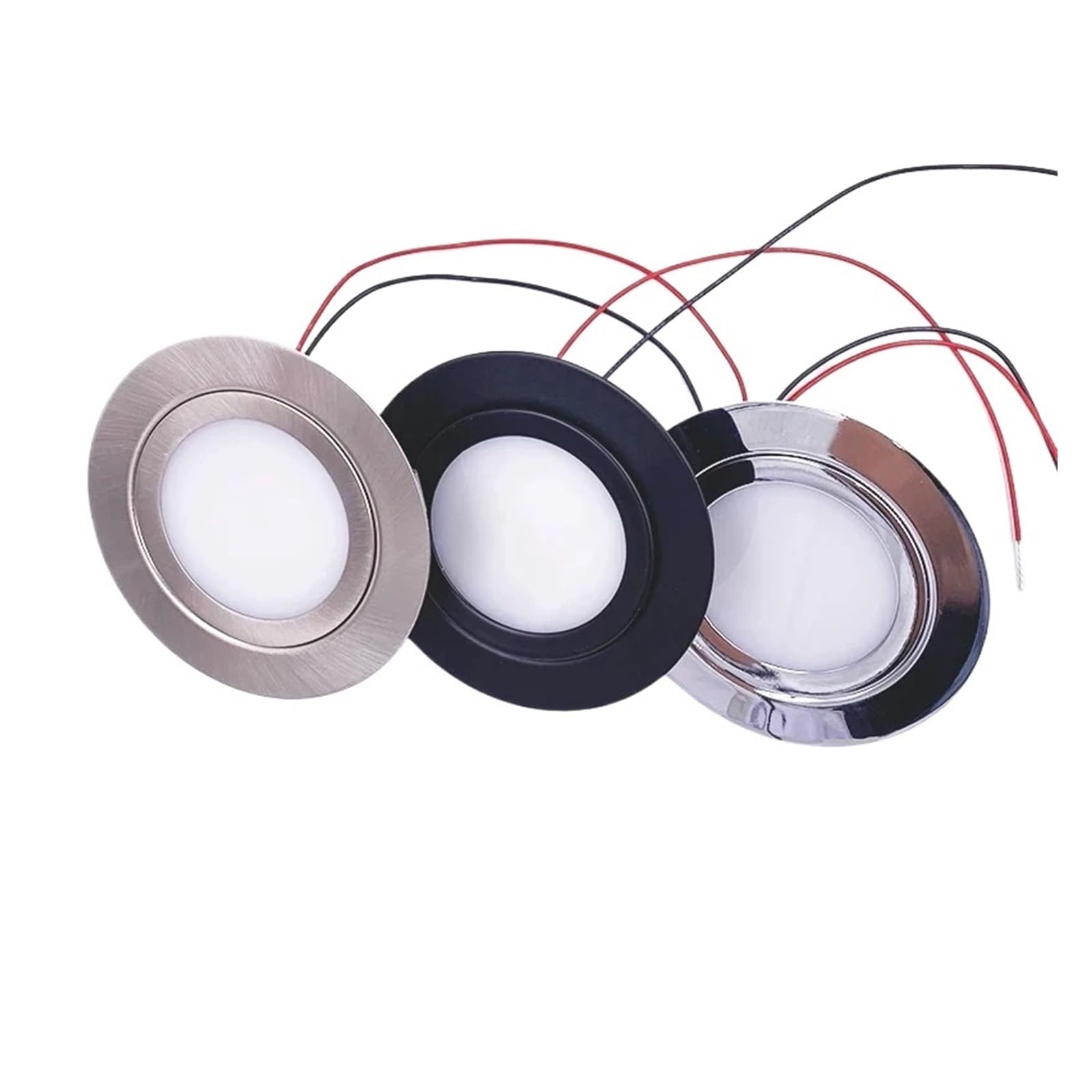 Luz LED descendente DC12V IP65, minifoco impermeable for techo, lámpara empotrada de 14mm, delgada, for cocina, baño, hogar y Hotel(Warm White)