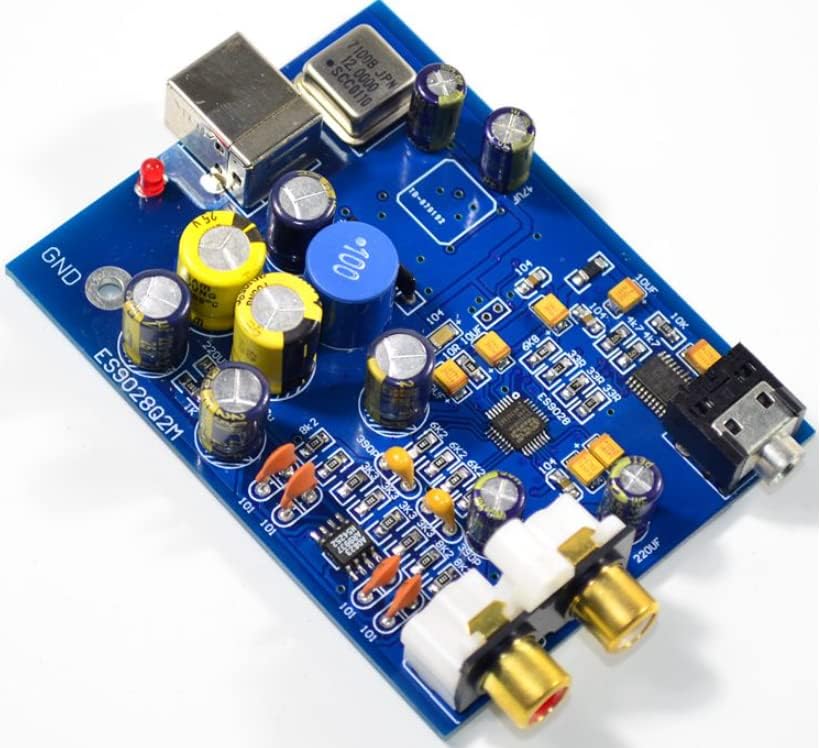 ES 9028 Q 2 M+SA 9023 USB Decoding Board Heat Generating Level Audio DAC Sound Card