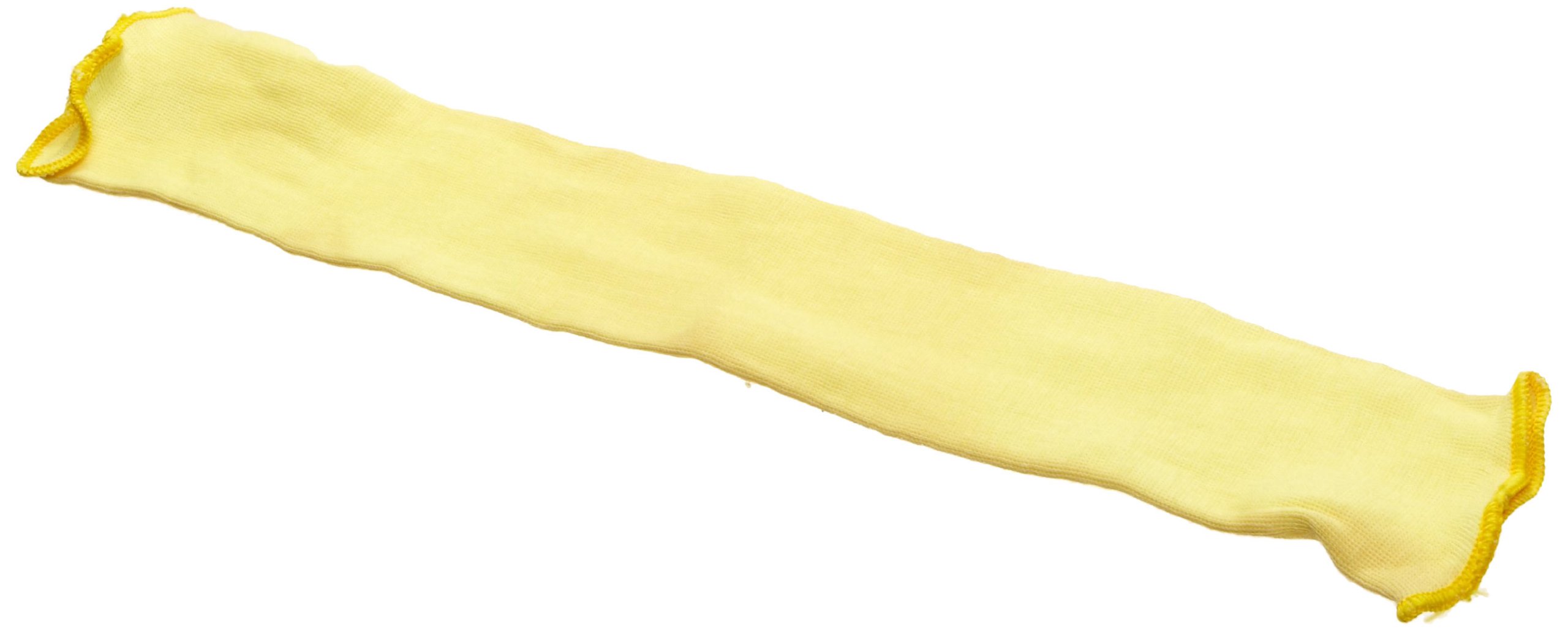 MAGID KEV18SL CutMaster Kevlar Knit Single Layer Cut Resistant Sleeves, Yellow, 18" Length