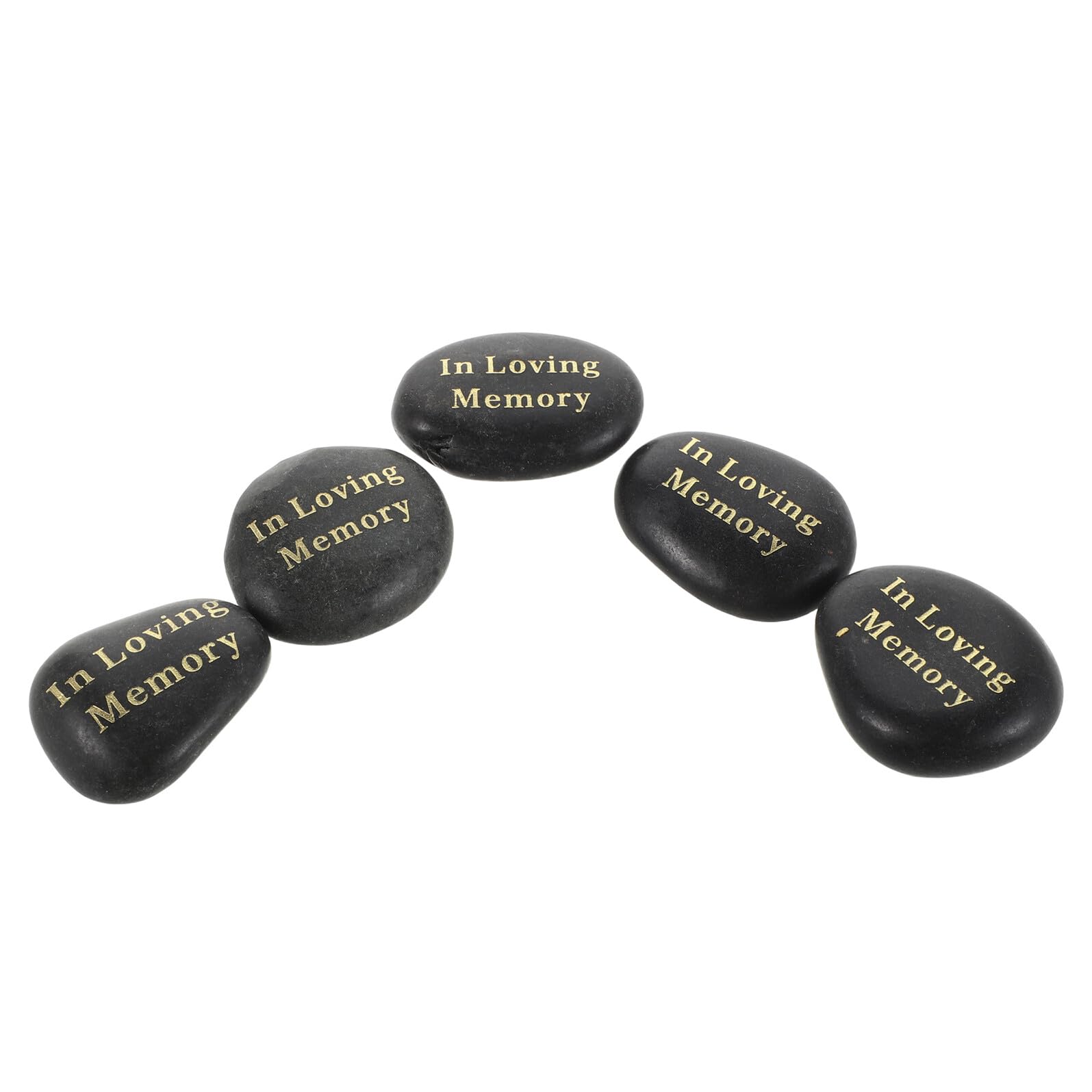 5 piedras grabadas para altares exteriores y accesorios funerarios de jardín