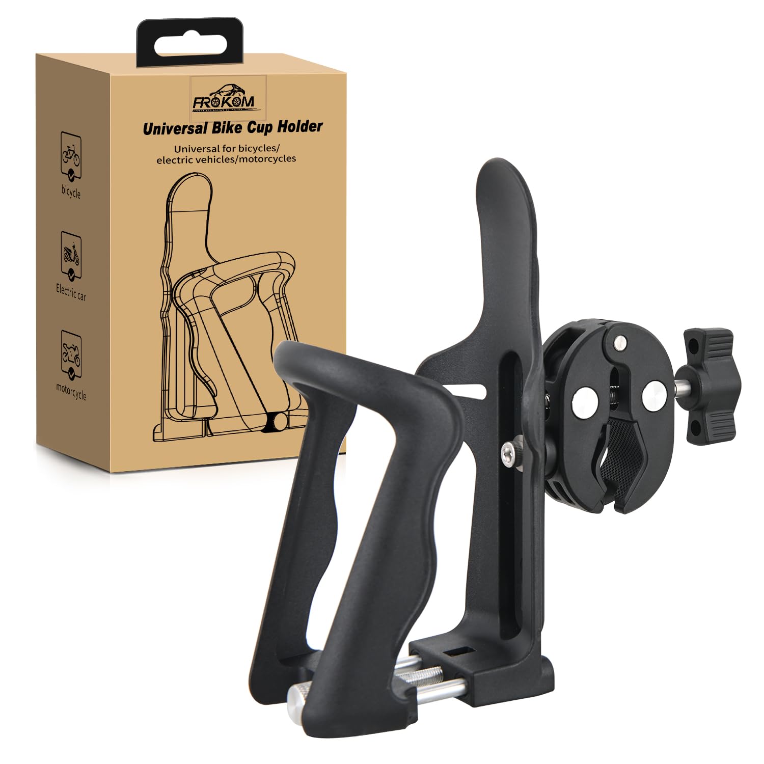 VGEBY porte-bouteille d'eau de vélo Porte-gobelet de moto Nylon haute