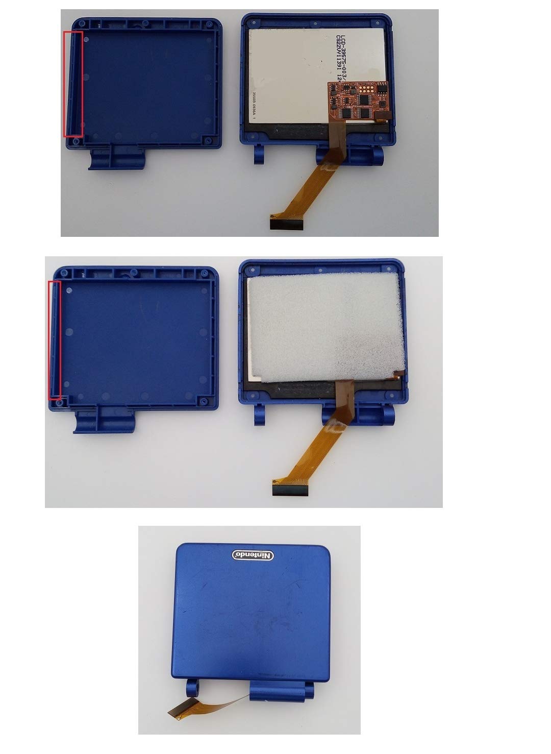 RGRS Game Boy Advance SP IPS Backlight LCD Mod Kit For AGS 001 & 101 with Storage Box [video game]