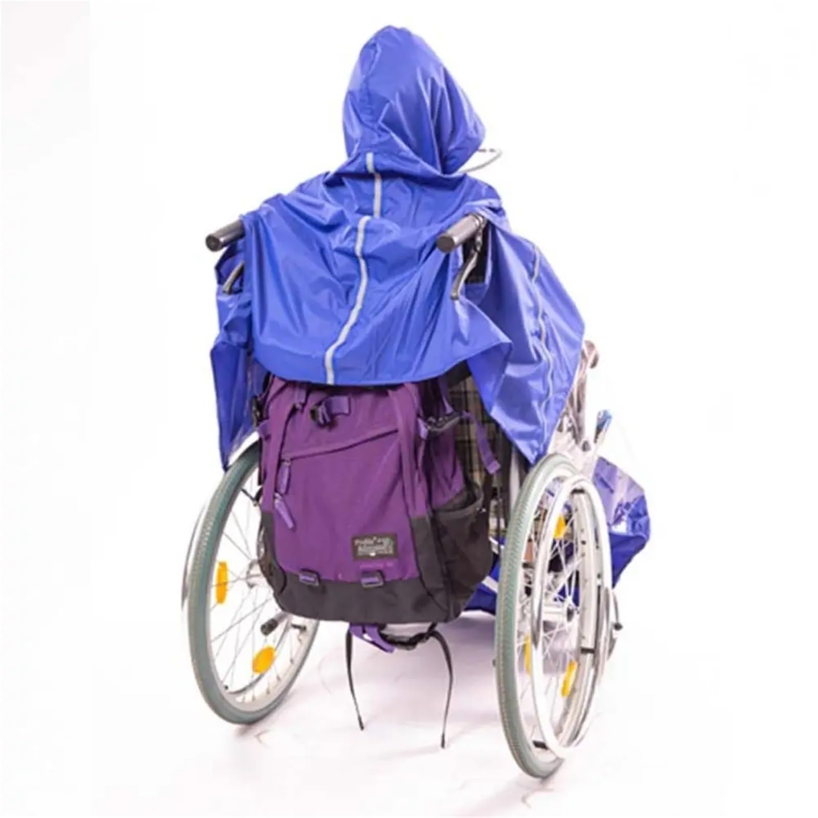 poncho lluvia Poncho de lluvia reutilizable for silla ruedas, impermeable, ligero y plegable, resistente al desgarro