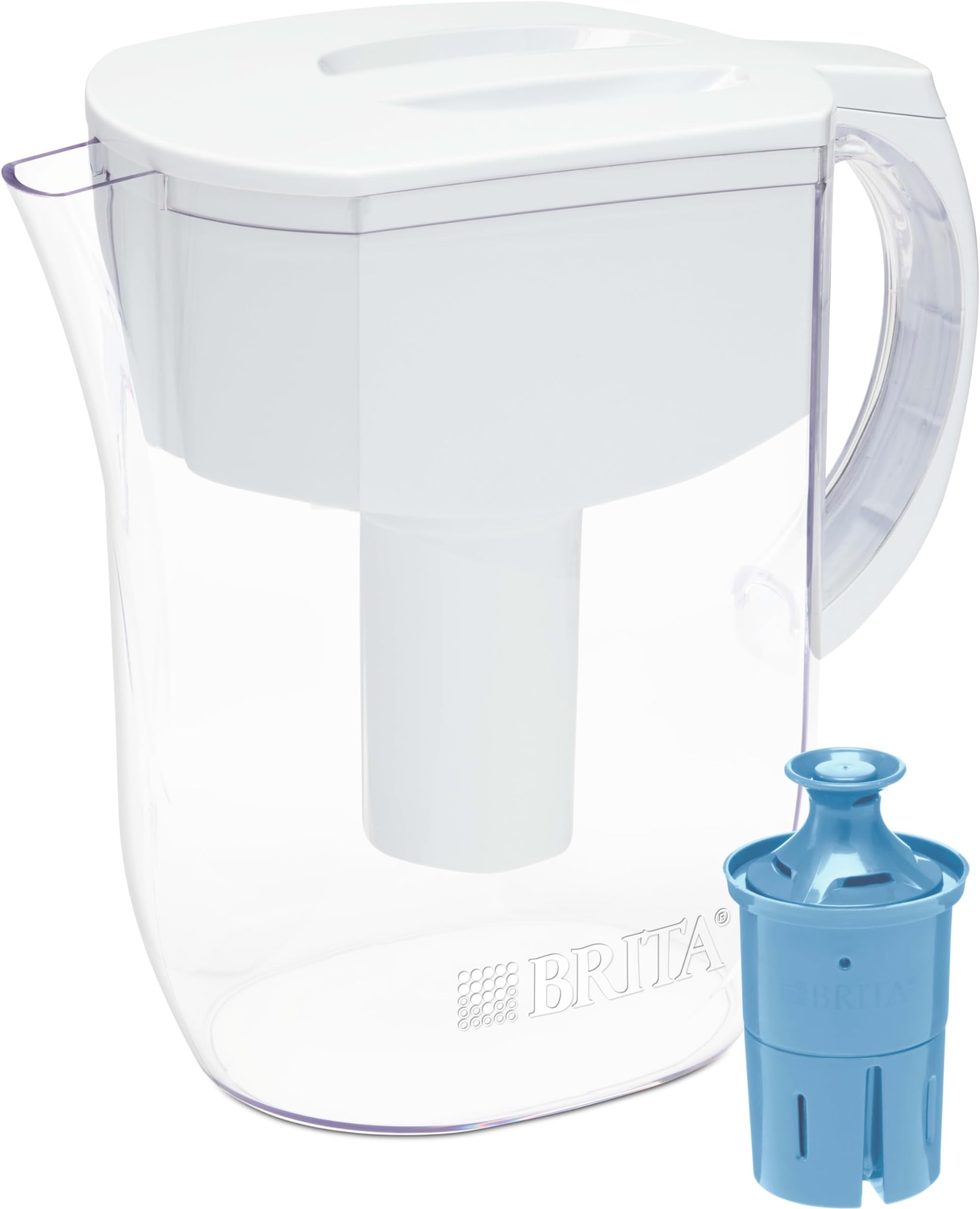 Everyday Pitcher with 1 Longlast Filter, Large 10 Cup, White