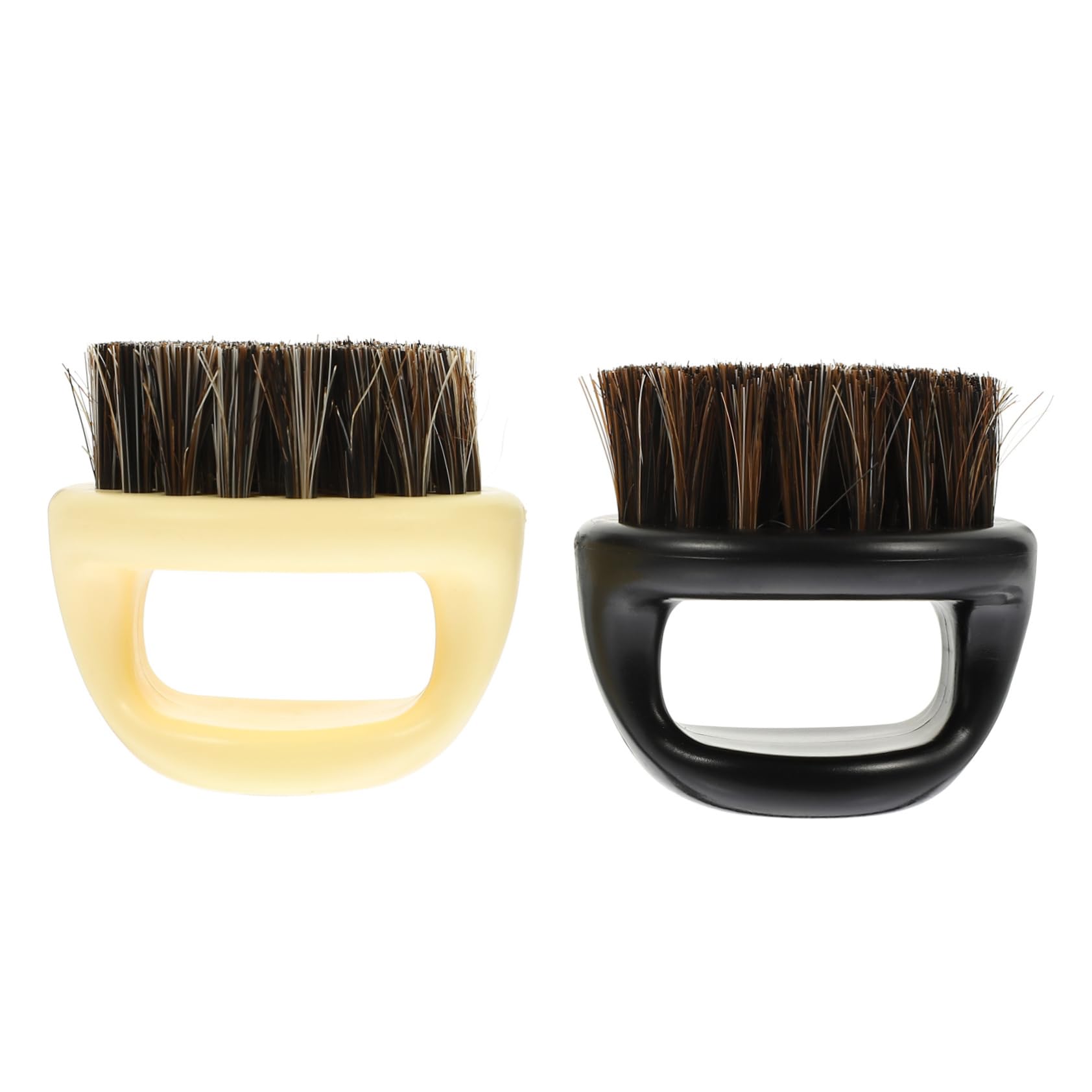 OSOLADY 2pcs Men's Beard Comb Bristle Brush for Shaving Cleaning Hair Styling Tool