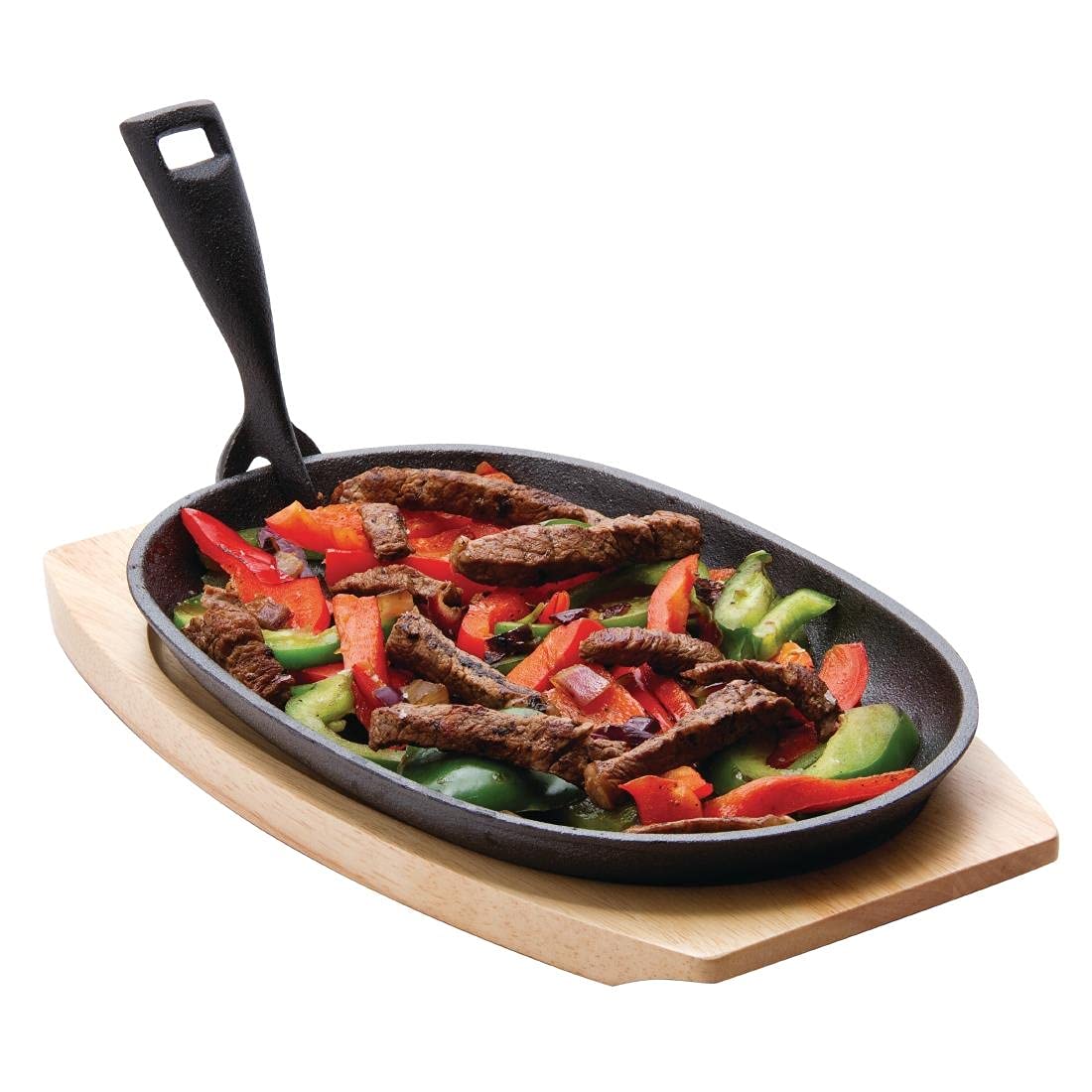 Olympia Cast Iron Sizzle Platter - 280x190mm 11x7 1/2" (CC310)