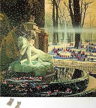 ヒロ・ヤマガタ【子供達の雪祭り】シルクスクリーン版画　額装品 Amazon.co.jp: ヒロ ヤマガタ 子供たちの雪祭り AP（Artist Proof）版