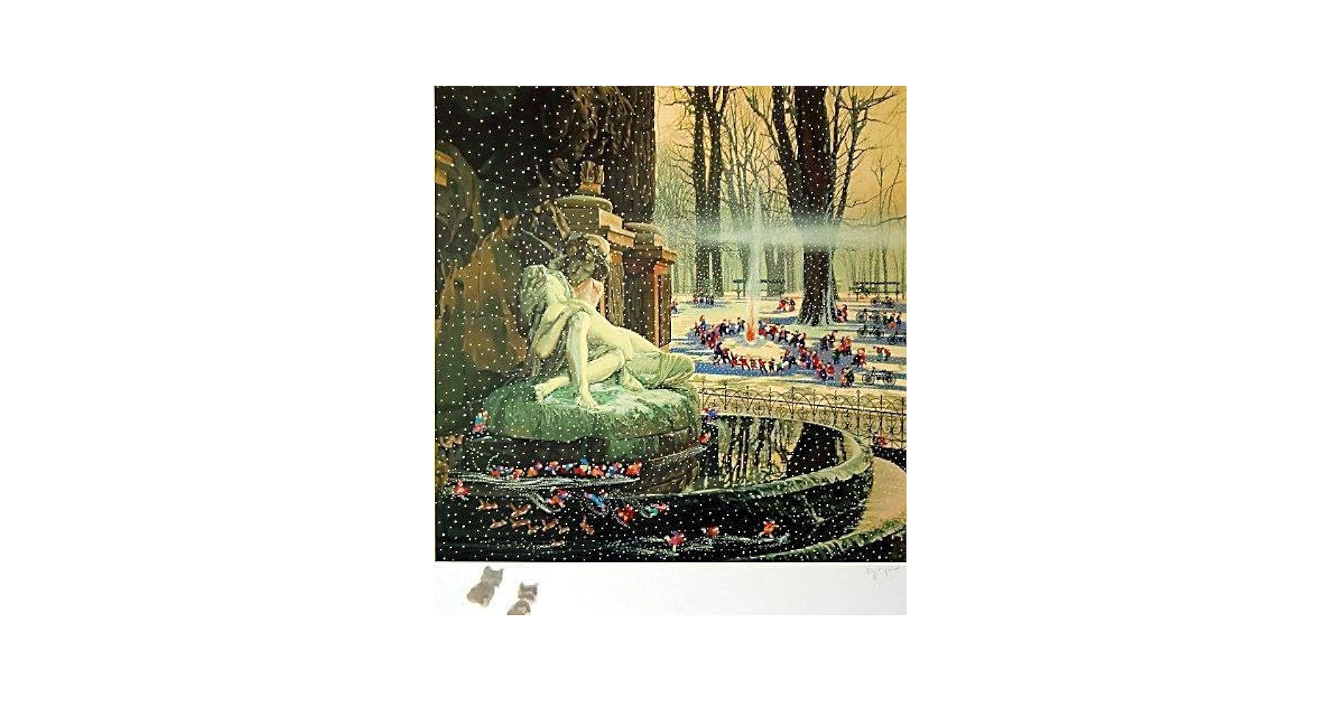 Amazon.co.jp: ヒロ ヤマガタ 子供たちの雪祭り AP（Artist Proof）版