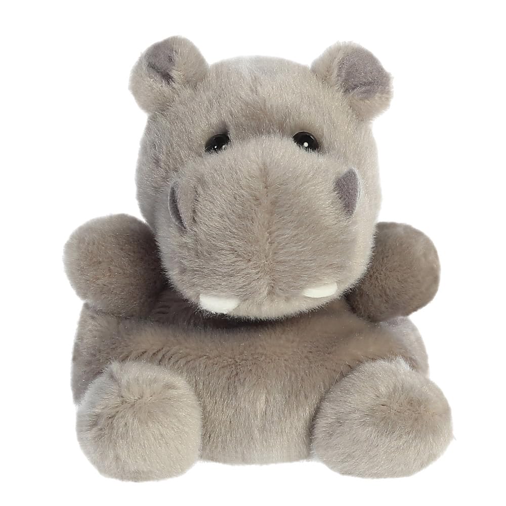 Aurora, 33859, Palm Pals Hunk Hippo, 5In, Soft Toy, Grey