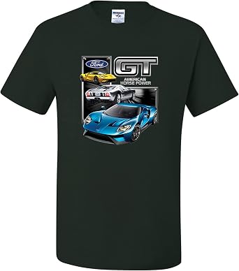 Ford GT American Horse Power Ford Mototrs Licensed Official Mens T-Shirts