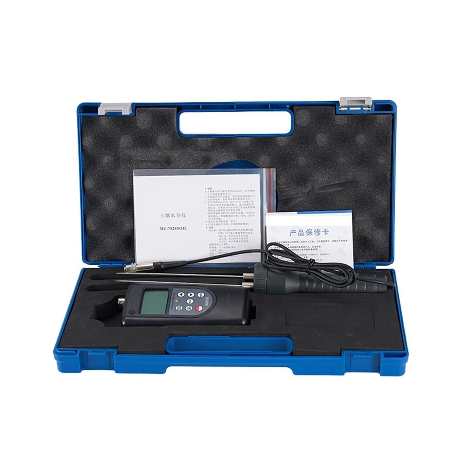 MC-7828 Humidimètre numérique 0 à 80 % avec écran LCD rétroéclairé, mémoire de données 99, lectures moyennes maximales minimales, capteur de sonde pour jardin, serre et plantes d'intérieur