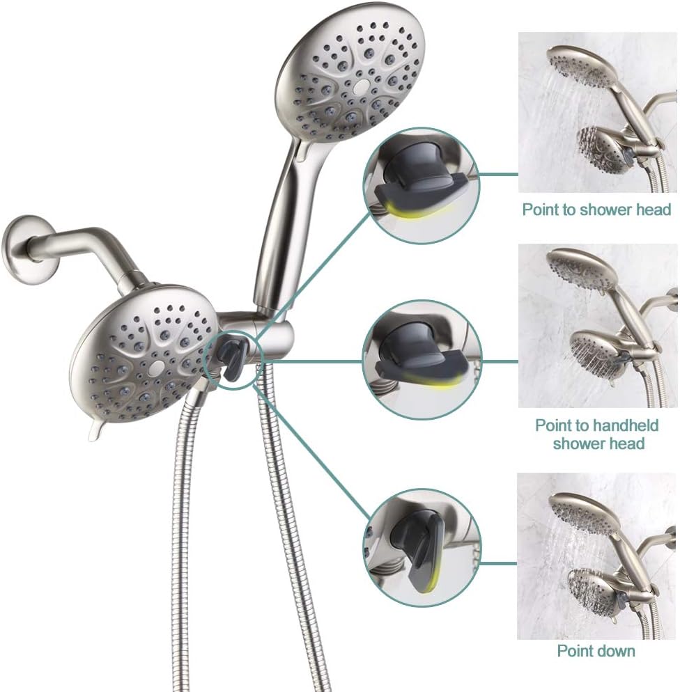 🔥 Hot Deals Dual-Function Shower Faucet Set with Tub Spout Bath High Pressure 35 Setting Dual 2 in 1 Shower System with Handheld Shower Head 3-way Water Diverter Shower Trim Kit with Rough In Valve Brushed Nickel Top Brands Dual-Function Shower Faucet Set with Tub Spout Bath High Pressure 35 Setting Dual 2 in 1 Shower System with Handheld Shower Head 3-way Water Diverter Shower Trim Kit with Rough In Valve Brushed Nickel