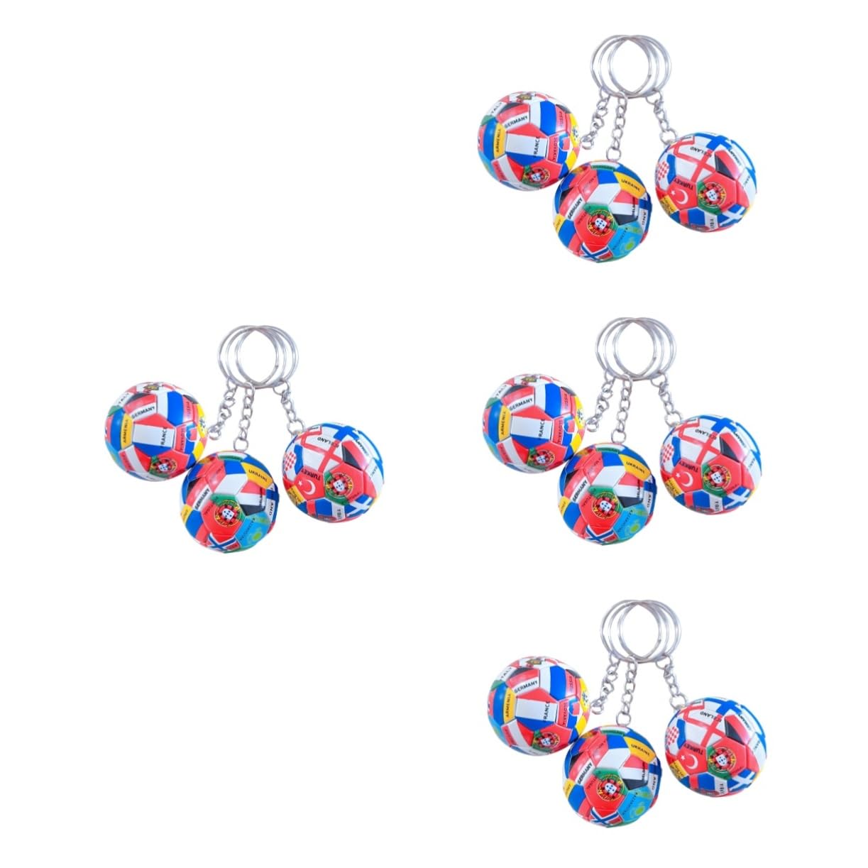 Porte-clés de football drapeaux internationaux Abaodam pour récompenses - 8