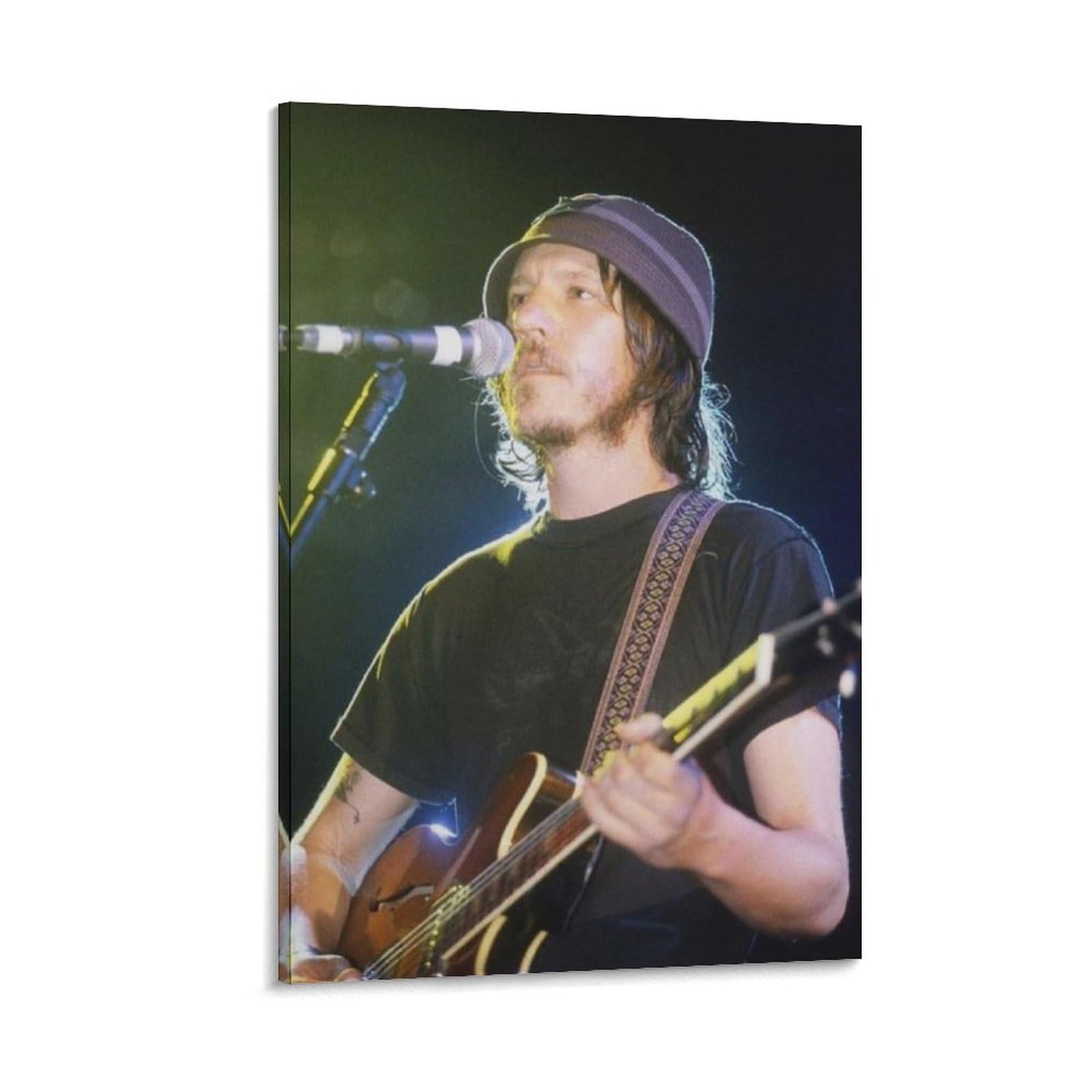 Fcoin Frame-Style Elliott Smith Canvas Poster Picture Print Wall Art Poster Painting Canvas Posters Artworks Room Aesthetic 20X30inch(50X75cm)