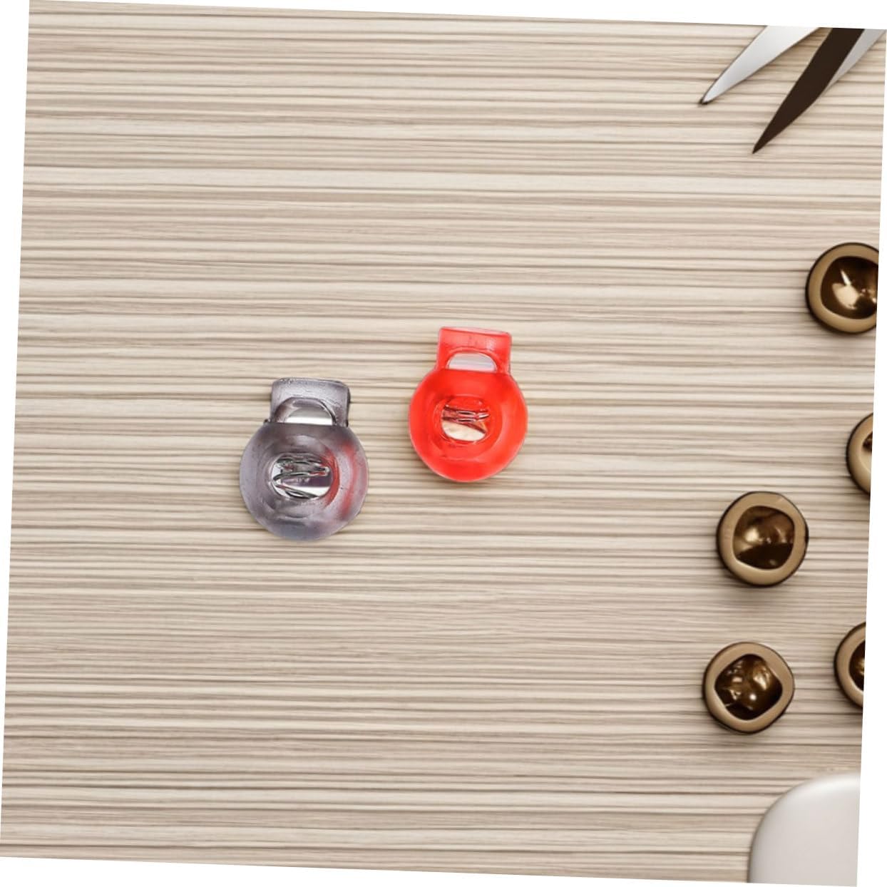 HOMSFOU 28pcs Plastic Spring Cord Locks for Drawstrings Lanyards and Shoelaces Adjustable Heavy Duty Toggle Stoppers in Assorted Colors for DIY Projects