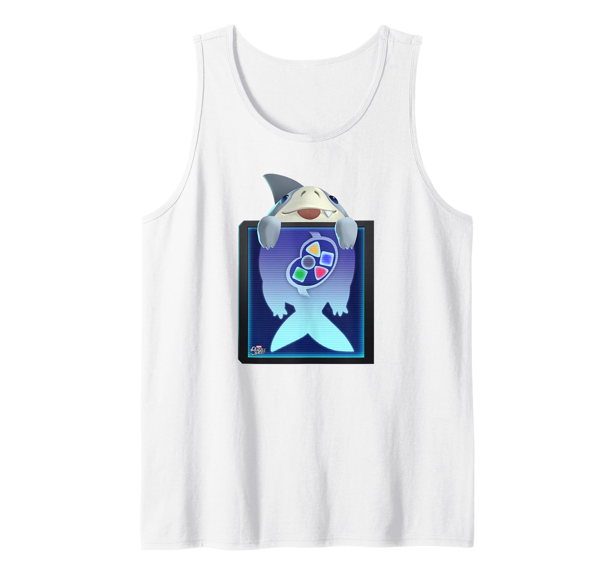 Marvel Puzzle Quest Jeffrey Land Shark Jeff! Don’t Eat That! Tank Top
