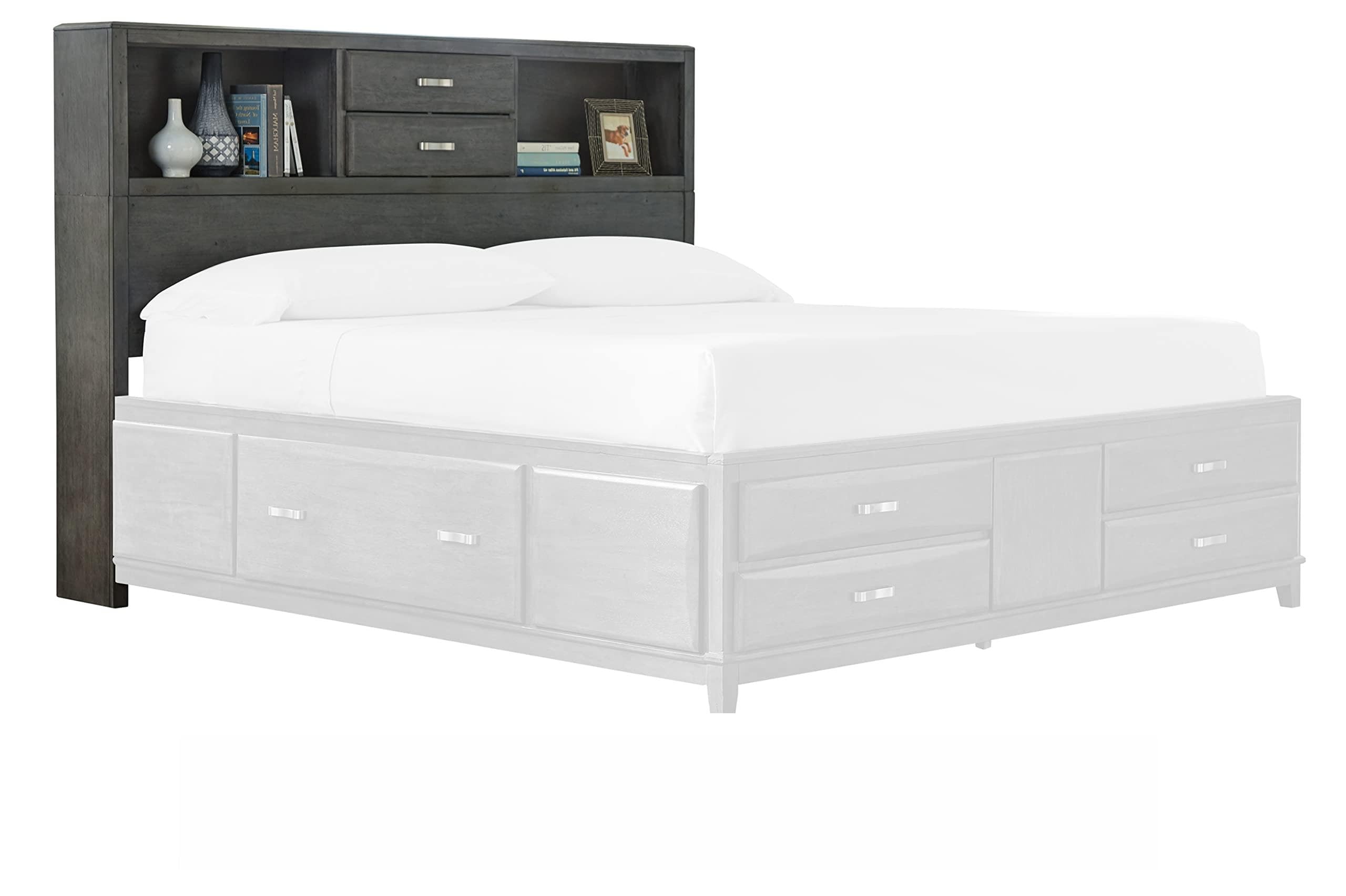 Photo 1 of Signature Design by Ashley Caitbrook Contemporary Headboard with Storage ONLY, King/California King, Gray