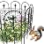 AMAGABELI GARDEN & HOME 8 Panels Decorative Garden Fences and Borders for Dogs 24in(H)×10ft(L) No Dig Metal Fence Panel Garden Edging Border Fence for Animal Barrier Fencing for Flower Bed Yard Patio