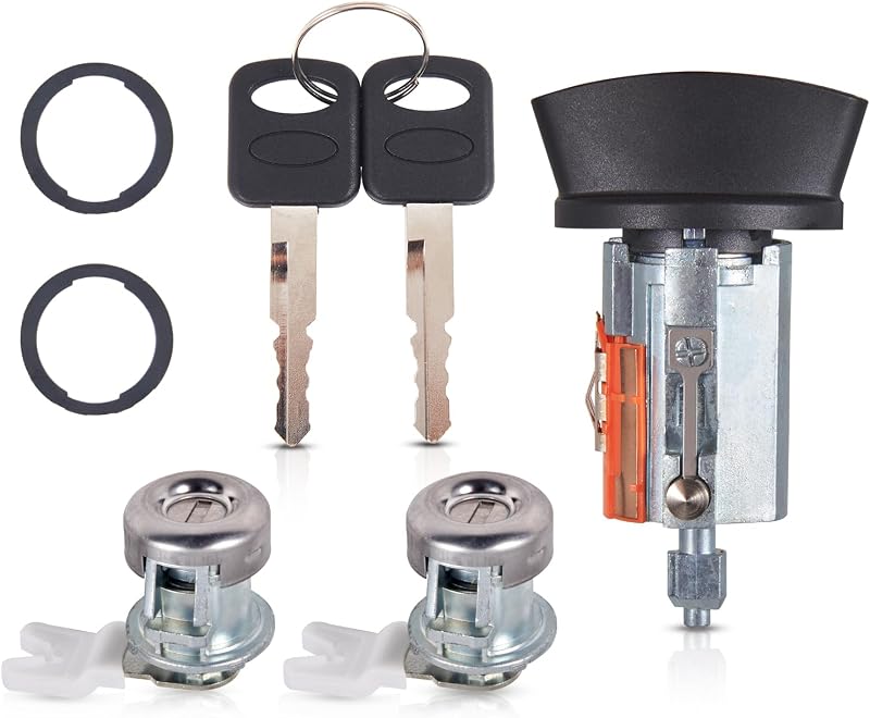Kit de cilindro da ignição e cilindros das portas AUTOBABA para Ford e Lincoln – 2 chaves
