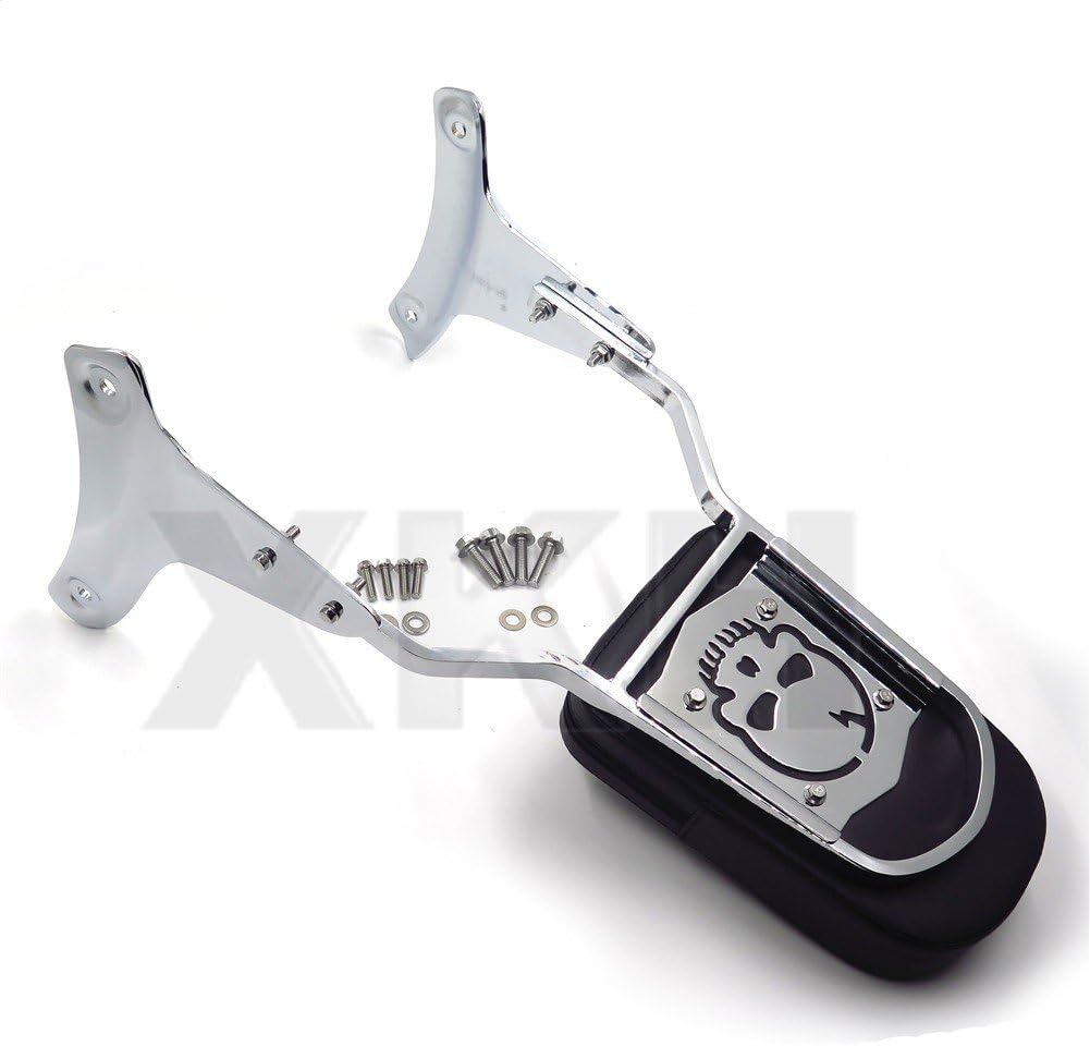 XKH- Skull Backrest Sissy Bar Compatible with Shadow ACE 750/VT750 1997-2003 2002 US Stock [B07C9CYDVM]