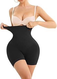 Irisnaya Shapewear for Women Tummy Control Butt Lifter High Waist Panty Compression Shorts Waist Trainer Body Shaper