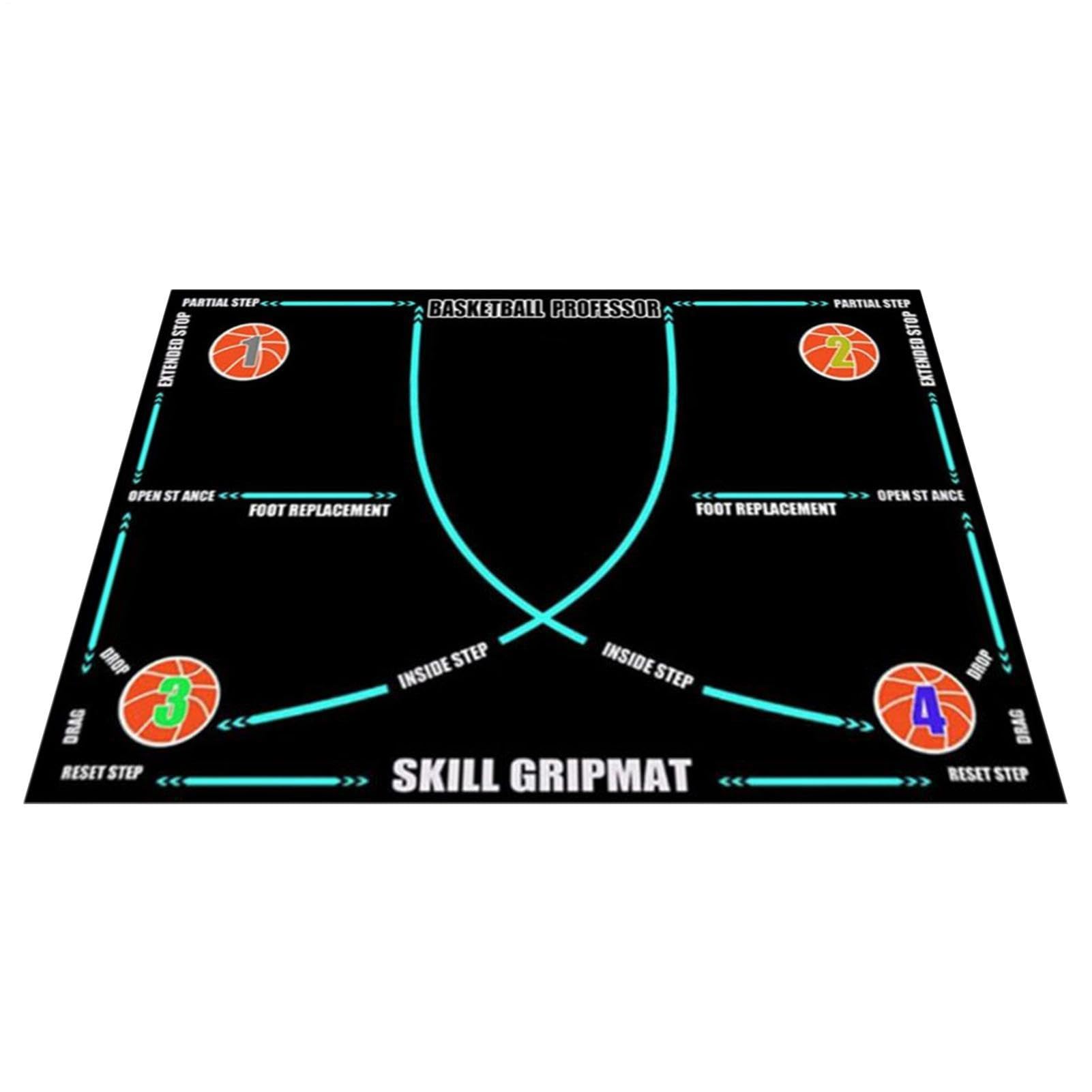 Tappetino da allenamento per pallacanestro, attrezzatura da allenamento per pallacanestro, per bambini, adolescenti, giocatori, atleti, squadre scolastiche, allenatori, appassionati di fitness, casa