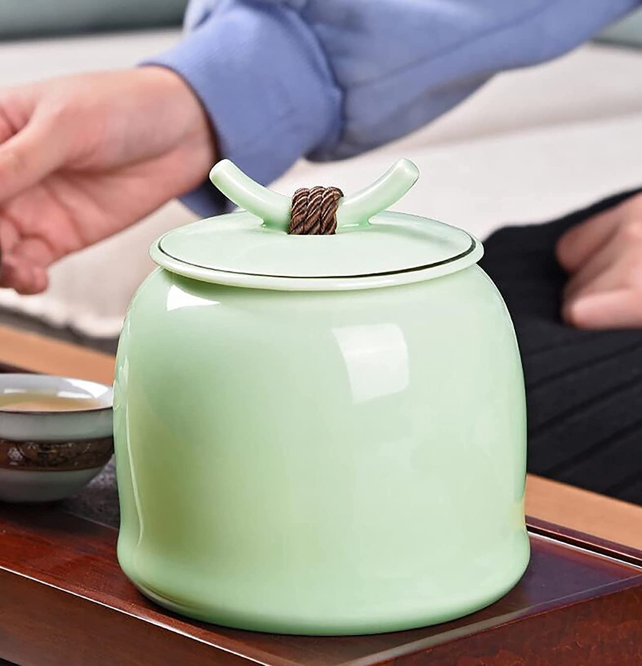 Frascos de cerámica para almacenar Alimentos, herméticos, con Tapa, para Frutos Secos enlatados, Ideales para la despensa de la Cocina.