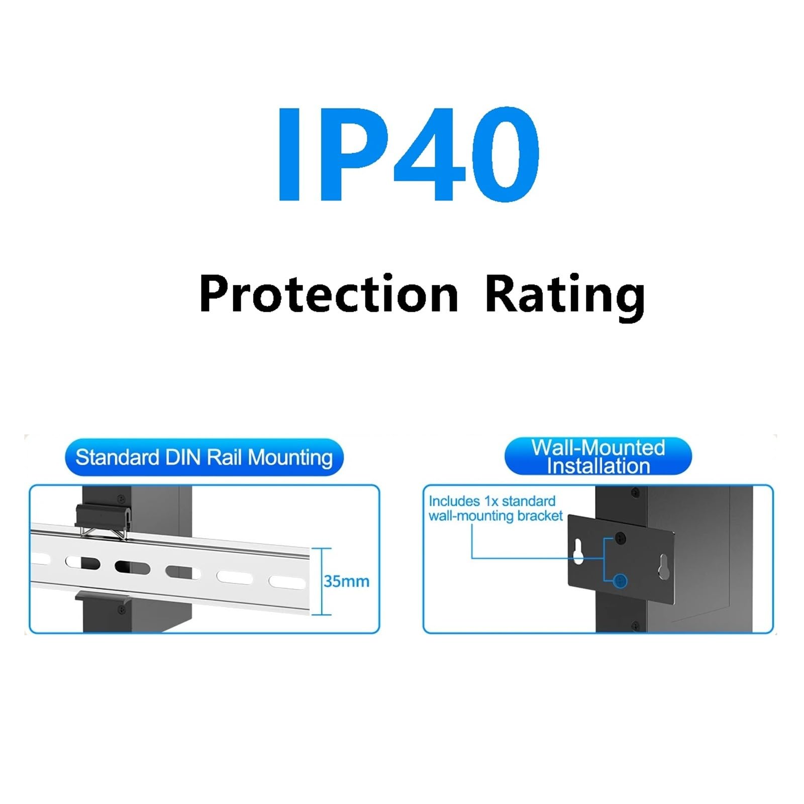 Switch Industriale Switch Industriale Gigabit a 5 Porte Switch Ethernet Industriale da 1000 Mbps Montato su Guida DIN