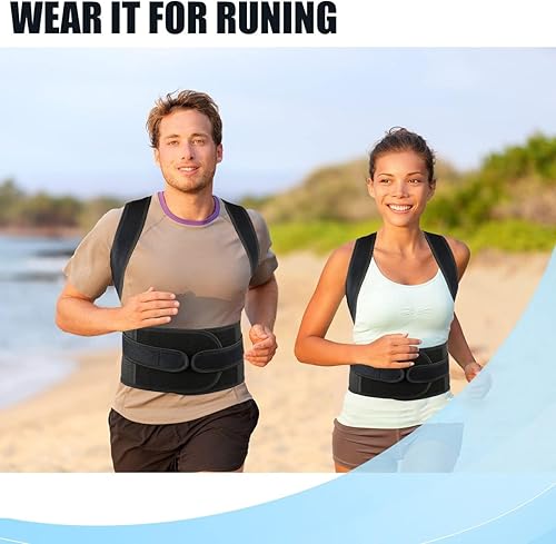 Miniatura 5 de Corrector de postura de espalda para mujeres y hombres, soporte ajustable y transpirable, soporte para escoliosis para dolor de cintura, espalda y