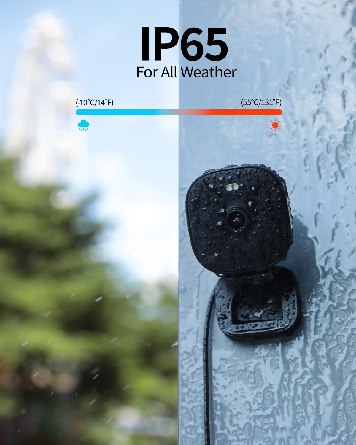 VIMTAG 2,5K Überwachungskamera Aussen, 5GHz WLAN Kamera Outdoor,Aussenkamera,Farbige Nachtsicht,Tag&Nacht PIR- Bewegungserkennung&7 * 24H Automatische Aufnahme,2-Wege-Audio,Alexa,Cloud/SD Card(4PCS)